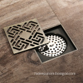 HIDEEP Bronze Brush Nickel Art Copper Floor Drain